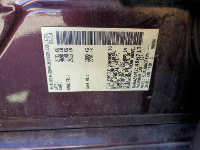 Photo 12 VIN: 1N4AA5AP1EC486713 - NISSAN MAXIMA S 