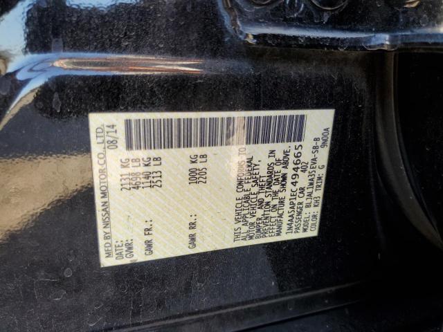 Photo 12 VIN: 1N4AA5AP1EC494665 - NISSAN MAXIMA S 