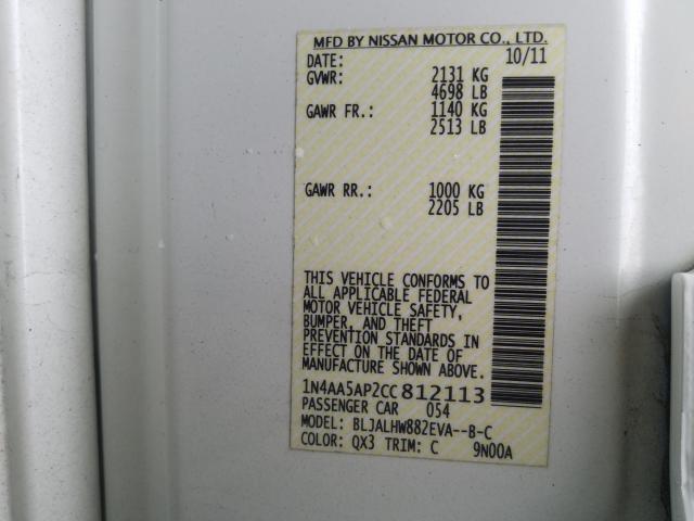 Photo 9 VIN: 1N4AA5AP2CC812113 - NISSAN MAXIMA S 