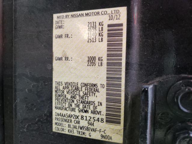 Photo 9 VIN: 1N4AA5AP2DC812548 - NISSAN MAXIMA S 