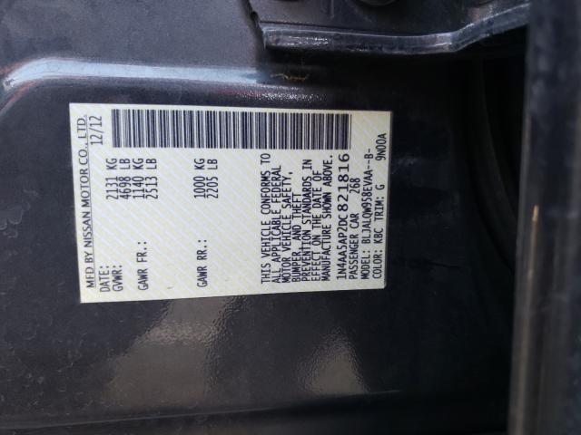 Photo 9 VIN: 1N4AA5AP2DC821816 - NISSAN MAXIMA S 