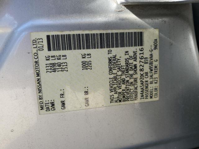 Photo 11 VIN: 1N4AA5AP2DC827616 - NISSAN MAXIMA S 