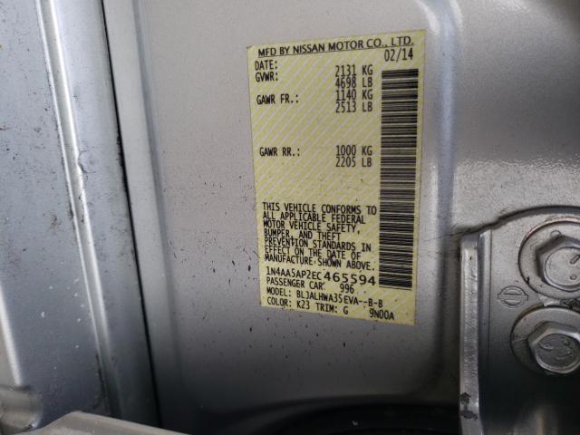 Photo 9 VIN: 1N4AA5AP2EC465594 - NISSAN MAXIMA S 