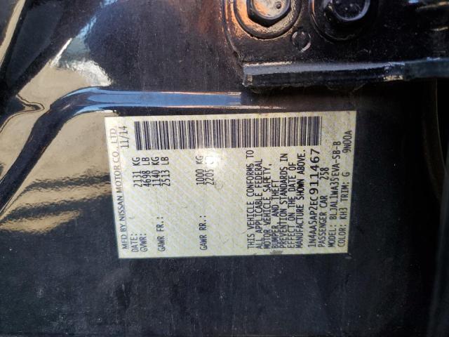 Photo 11 VIN: 1N4AA5AP2EC911467 - NISSAN MAXIMA 