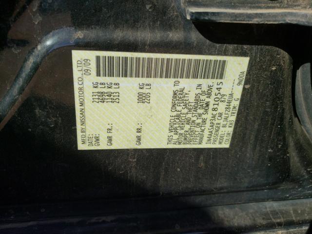 Photo 9 VIN: 1N4AA5AP3AC810545 - NISSAN MAXIMA S 