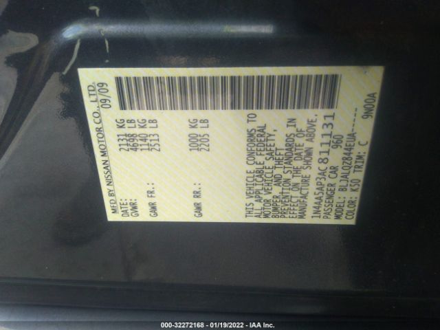 Photo 8 VIN: 1N4AA5AP3AC811131 - NISSAN MAXIMA 