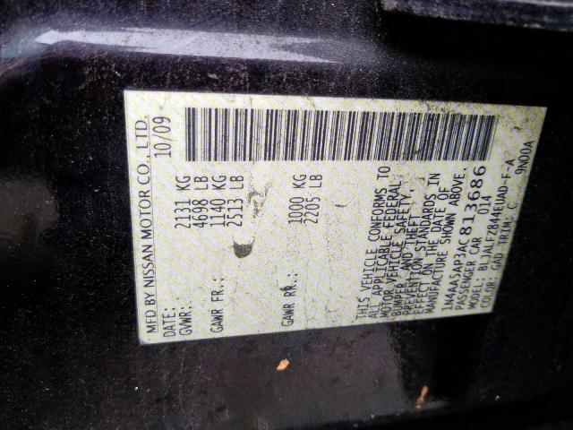 Photo 9 VIN: 1N4AA5AP3AC813686 - NISSAN MAXIMA S 