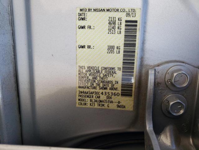 Photo 11 VIN: 1N4AA5AP3EC435360 - NISSAN MAXIMA 