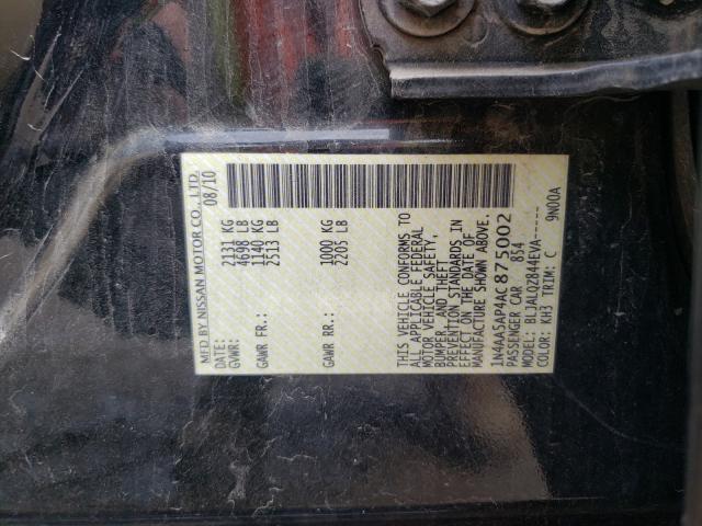 Photo 9 VIN: 1N4AA5AP4AC875002 - NISSAN MAXIMA S 