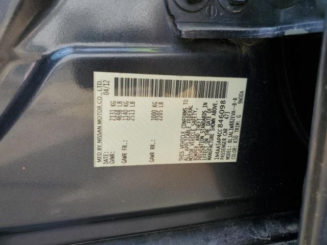 Photo 11 VIN: 1N4AA5AP4CC846098 - NISSAN MAXIMA 