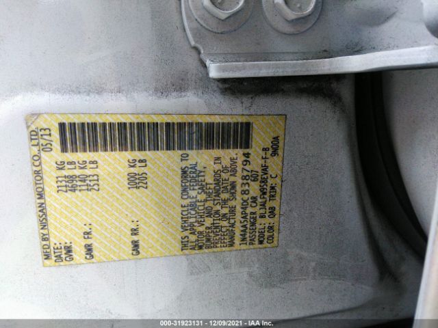 Photo 8 VIN: 1N4AA5AP4DC838794 - NISSAN MAXIMA 