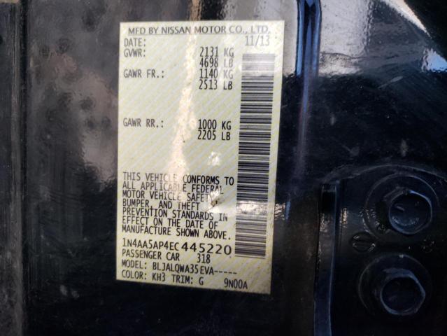 Photo 11 VIN: 1N4AA5AP4EC445220 - NISSAN MAXIMA S 