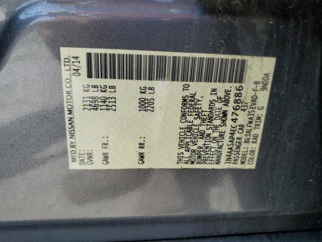 Photo 11 VIN: 1N4AA5AP4EC476886 - NISSAN MAXIMA S 