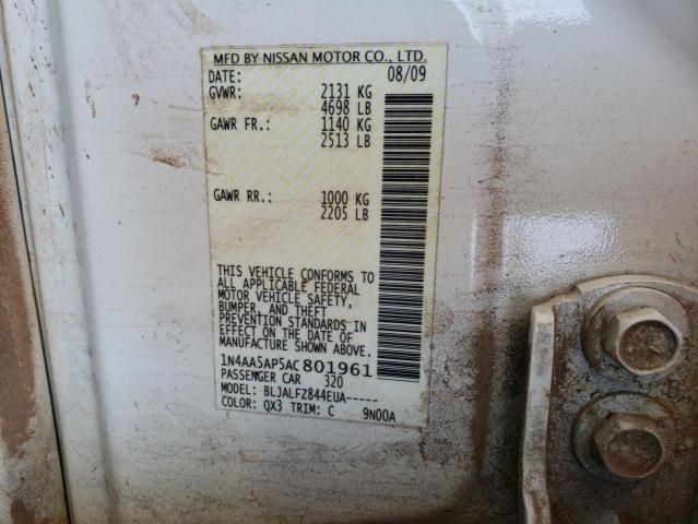 Photo 9 VIN: 1N4AA5AP5AC801961 - NISSAN MAXIMA S 