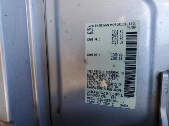 Photo 11 VIN: 1N4AA5AP5AC811521 - NISSAN MAXIMA 