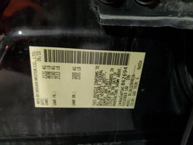 Photo 9 VIN: 1N4AA5AP5AC862694 - NISSAN MAXIMA S 