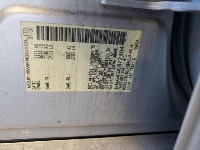 Photo 11 VIN: 1N4AA5AP5AC872304 - NISSAN MAXIMA S 