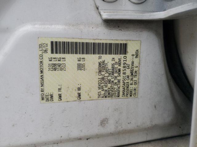 Photo 12 VIN: 1N4AA5AP5CC858910 - NISSAN MAXIMA S 