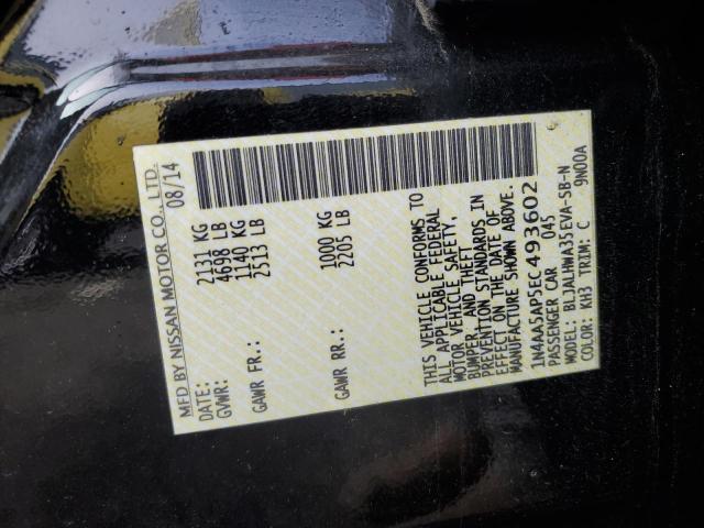 Photo 11 VIN: 1N4AA5AP5EC493602 - NISSAN MAXIMA 