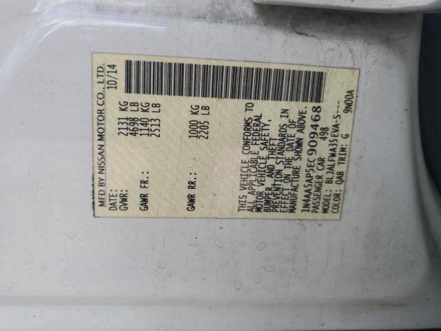 Photo 12 VIN: 1N4AA5AP5EC909468 - NISSAN MAXIMA 