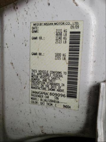 Photo 9 VIN: 1N4AA5AP6AC809096 - NISSAN MAXIMA S 