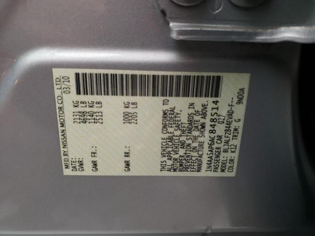 Photo 12 VIN: 1N4AA5AP6AC848514 - NISSAN MAXIMA S 