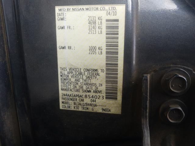 Photo 9 VIN: 1N4AA5AP6AC854023 - NISSAN MAXIMA S 