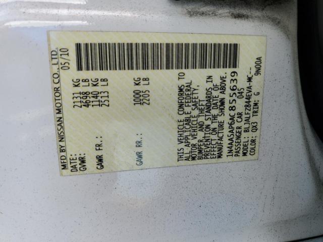 Photo 11 VIN: 1N4AA5AP6AC855639 - NISSAN MAXIMA 