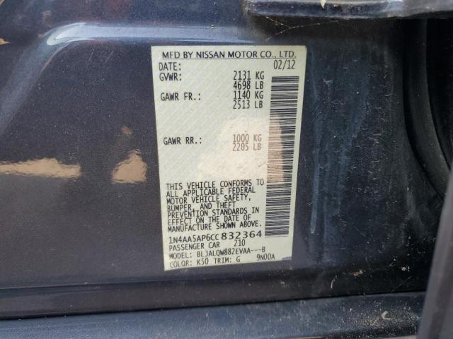 Photo 12 VIN: 1N4AA5AP6CC832364 - NISSAN MAXIMA 