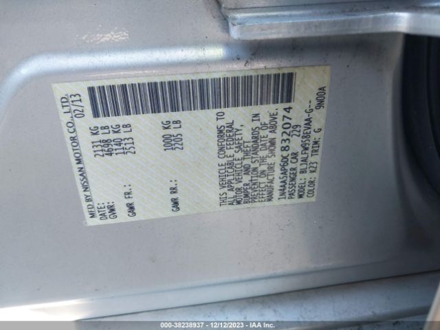 Photo 8 VIN: 1N4AA5AP6DC832074 - NISSAN MAXIMA 