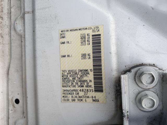 Photo 9 VIN: 1N4AA5AP6EC482835 - NISSAN MAXIMA S 