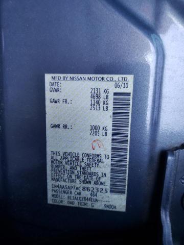 Photo 9 VIN: 1N4AA5AP7AC862325 - NISSAN MAXIMA S 