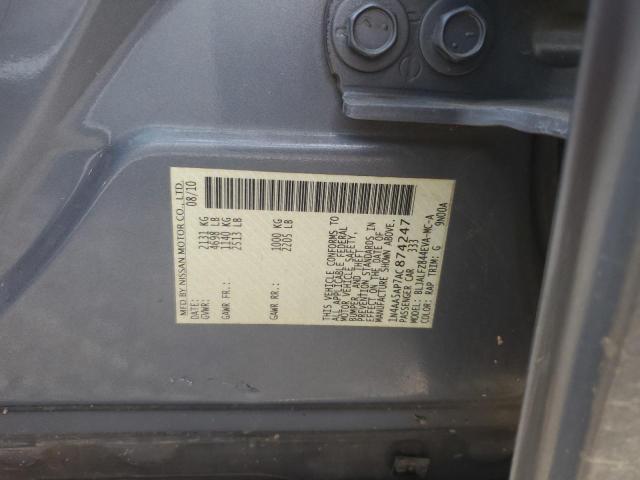 Photo 11 VIN: 1N4AA5AP7AC874247 - NISSAN MAXIMA S 