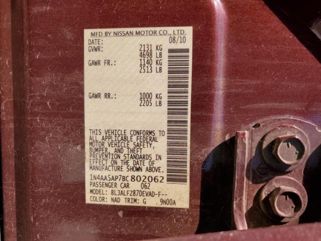 Photo 11 VIN: 1N4AA5AP7BC802062 - NISSAN MAXIMA 