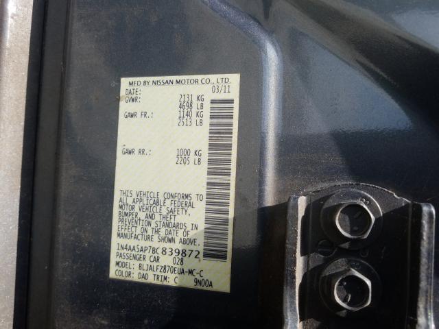 Photo 9 VIN: 1N4AA5AP7BC839872 - NISSAN MAXIMA S 