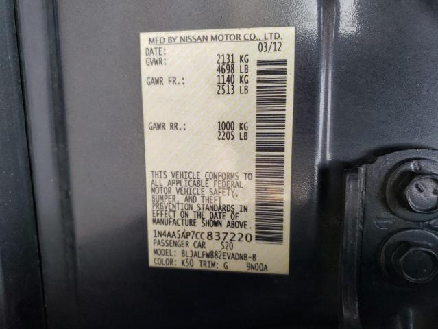 Photo 11 VIN: 1N4AA5AP7CC837220 - NISSAN MAXIMA 