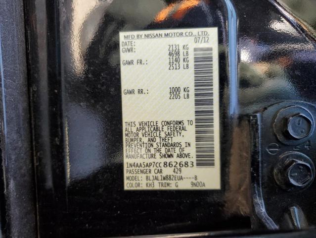 Photo 9 VIN: 1N4AA5AP7CC862683 - NISSAN MAXIMA S 