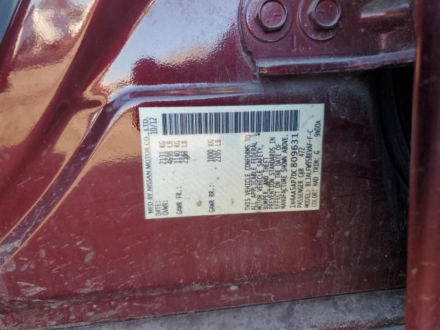 Photo 12 VIN: 1N4AA5AP7DC809631 - NISSAN MAXIMA 