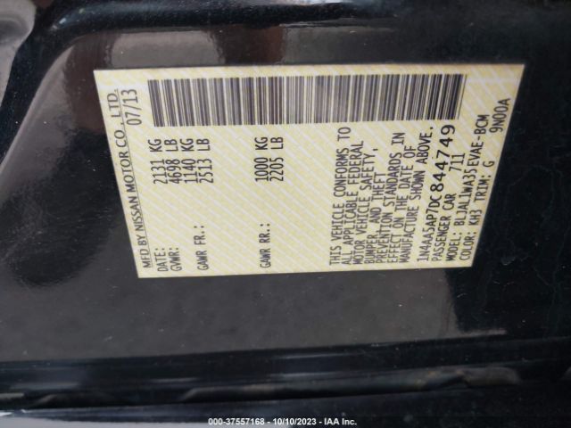 Photo 8 VIN: 1N4AA5AP7DC844749 - NISSAN MAXIMA 