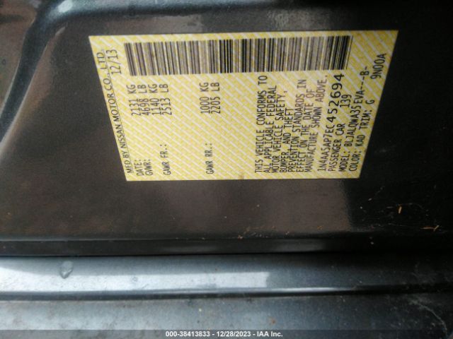 Photo 8 VIN: 1N4AA5AP7EC452694 - NISSAN MAXIMA 