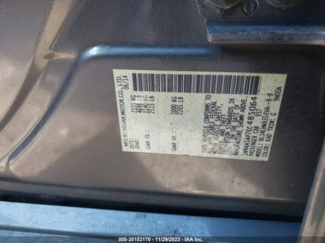 Photo 8 VIN: 1N4AA5AP7EC485064 - NISSAN MAXIMA 