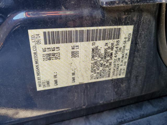 Photo 12 VIN: 1N4AA5AP7EC496498 - NISSAN MAXIMA 