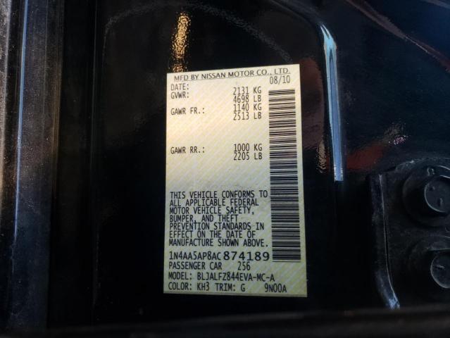 Photo 9 VIN: 1N4AA5AP8AC874189 - NISSAN MAXIMA S 