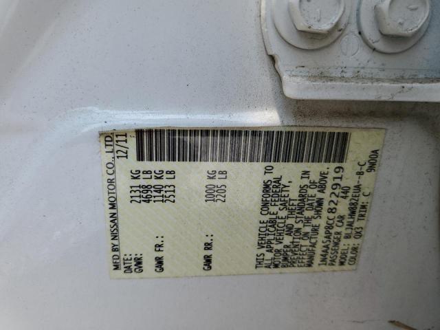 Photo 9 VIN: 1N4AA5AP8CC822919 - NISSAN MAXIMA S 