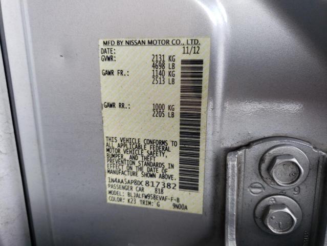 Photo 12 VIN: 1N4AA5AP8DC817382 - NISSAN MAXIMA 