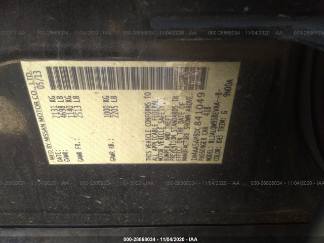 Photo 8 VIN: 1N4AA5AP8DC841049 - NISSAN MAXIMA 