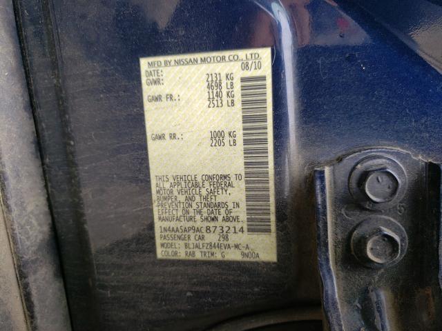 Photo 9 VIN: 1N4AA5AP9AC873214 - NISSAN MAXIMA S 