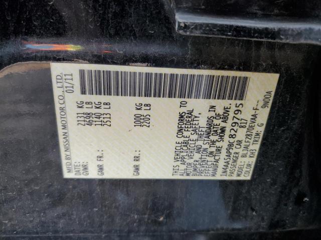 Photo 12 VIN: 1N4AA5AP9BC829795 - NISSAN MAXIMA 