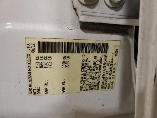 Photo 11 VIN: 1N4AA5AP9CC858666 - NISSAN MAXIMA S 