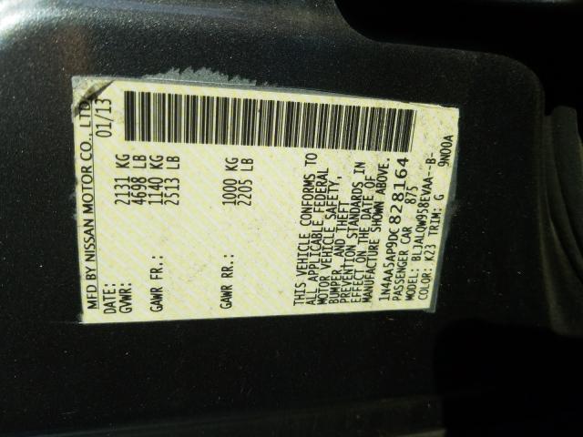 Photo 9 VIN: 1N4AA5AP9DC828164 - NISSAN MAXIMA S 